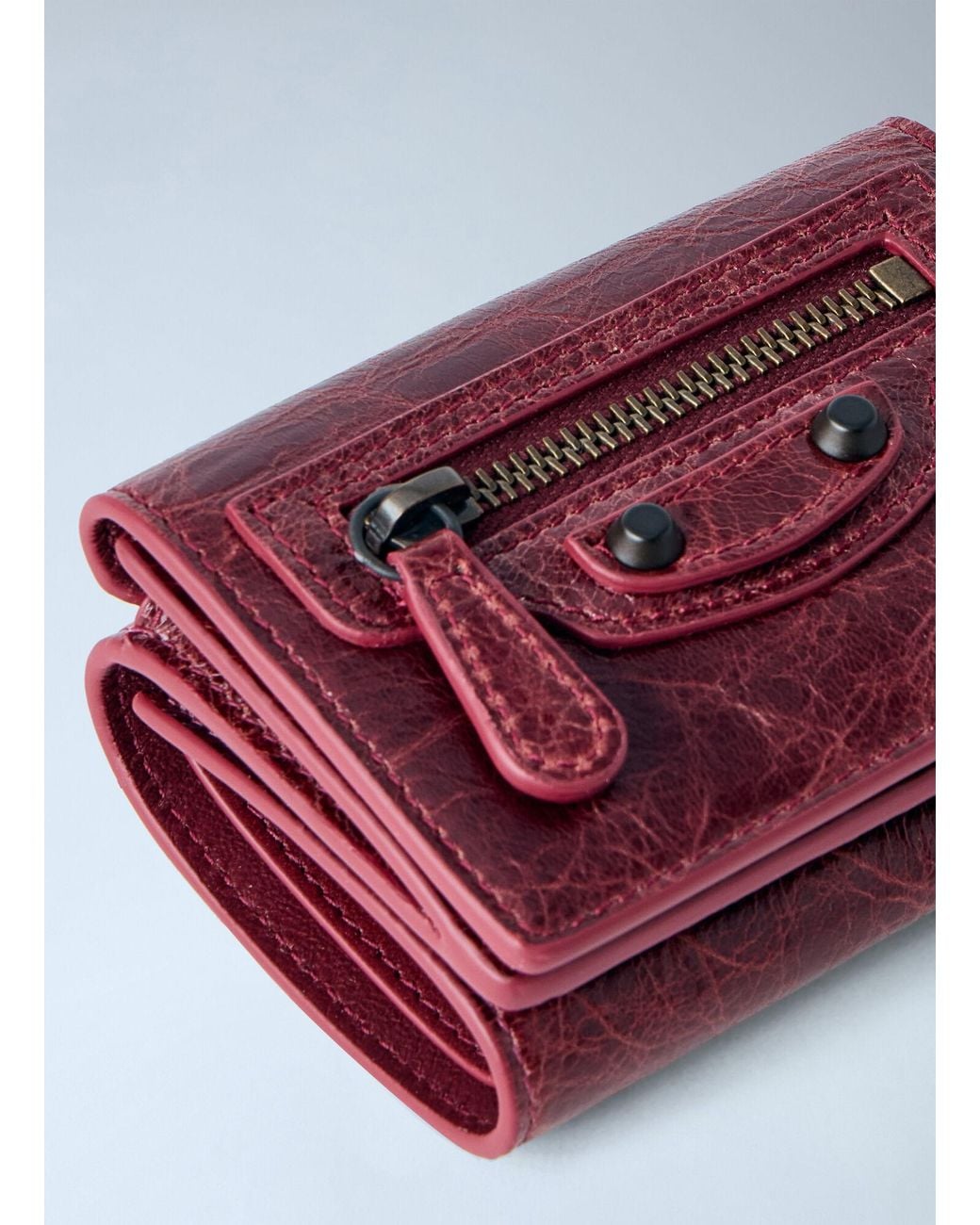 Balenciaga White Le City Flap Mini Wallet
