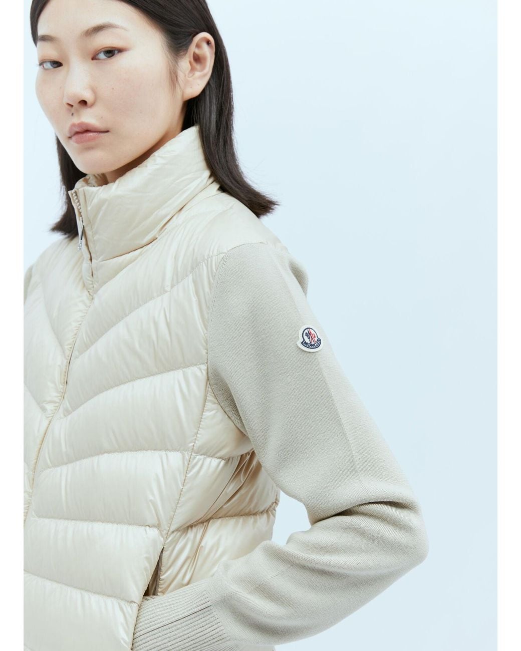 Moncler Natural Padded Cardigan