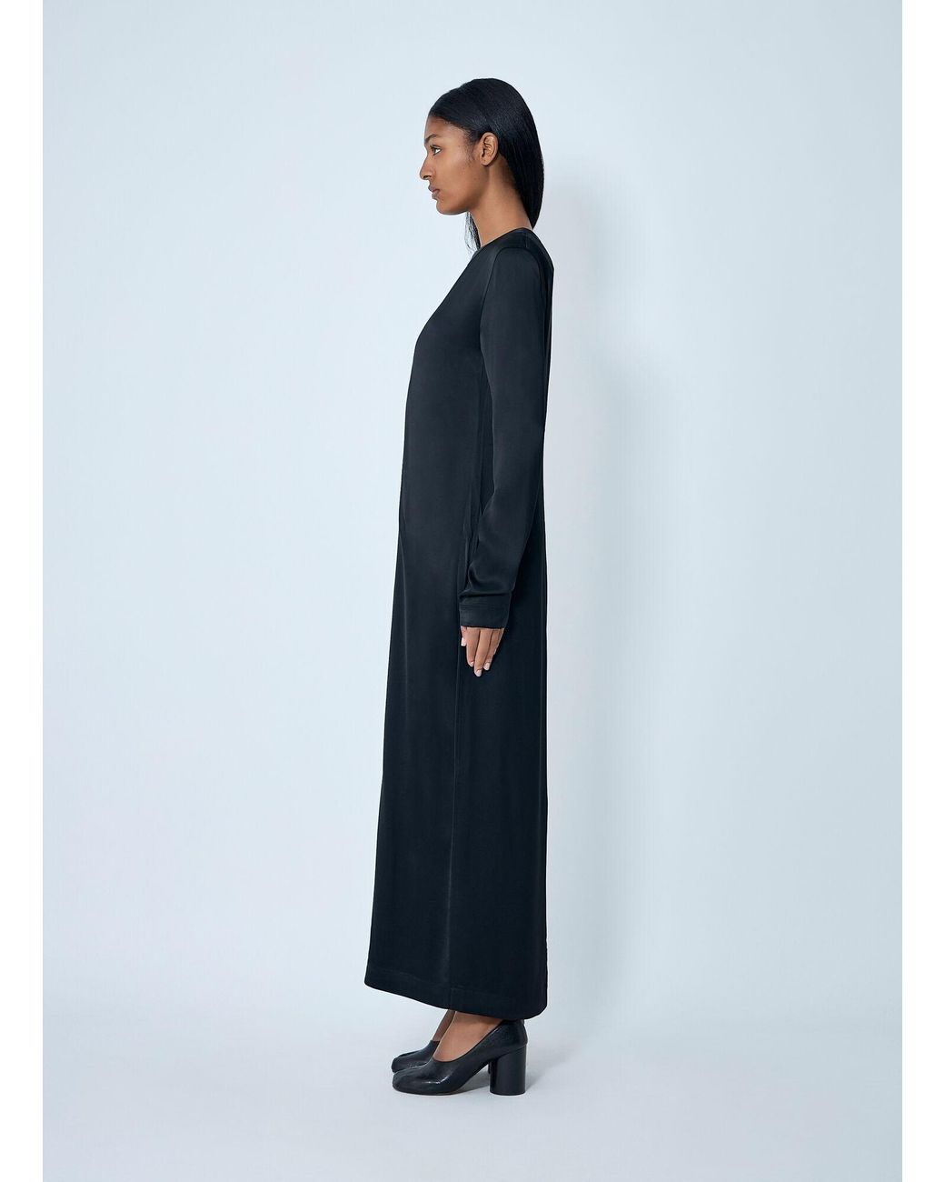 Totême Blue Long Satin Dress