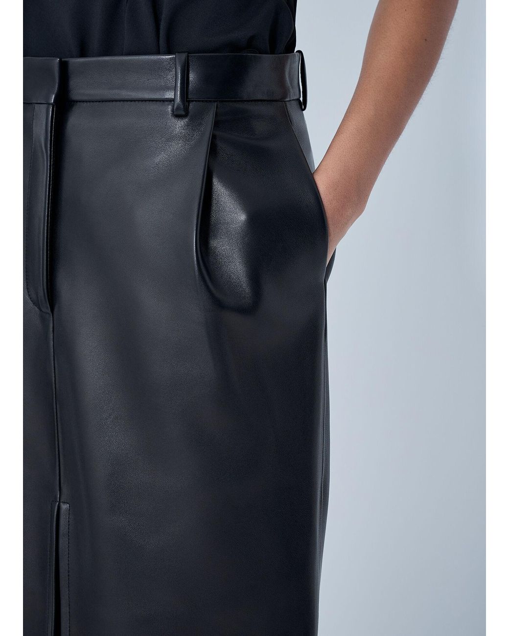 Khaite Blue Anden Midi Skirt