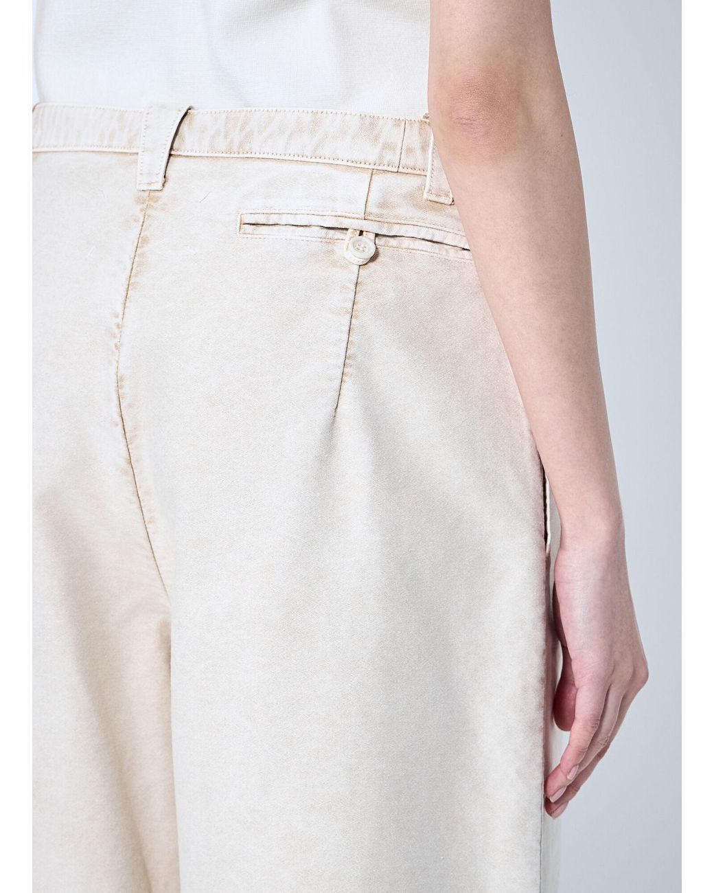 Maison Margiela White Wide Leg Pants