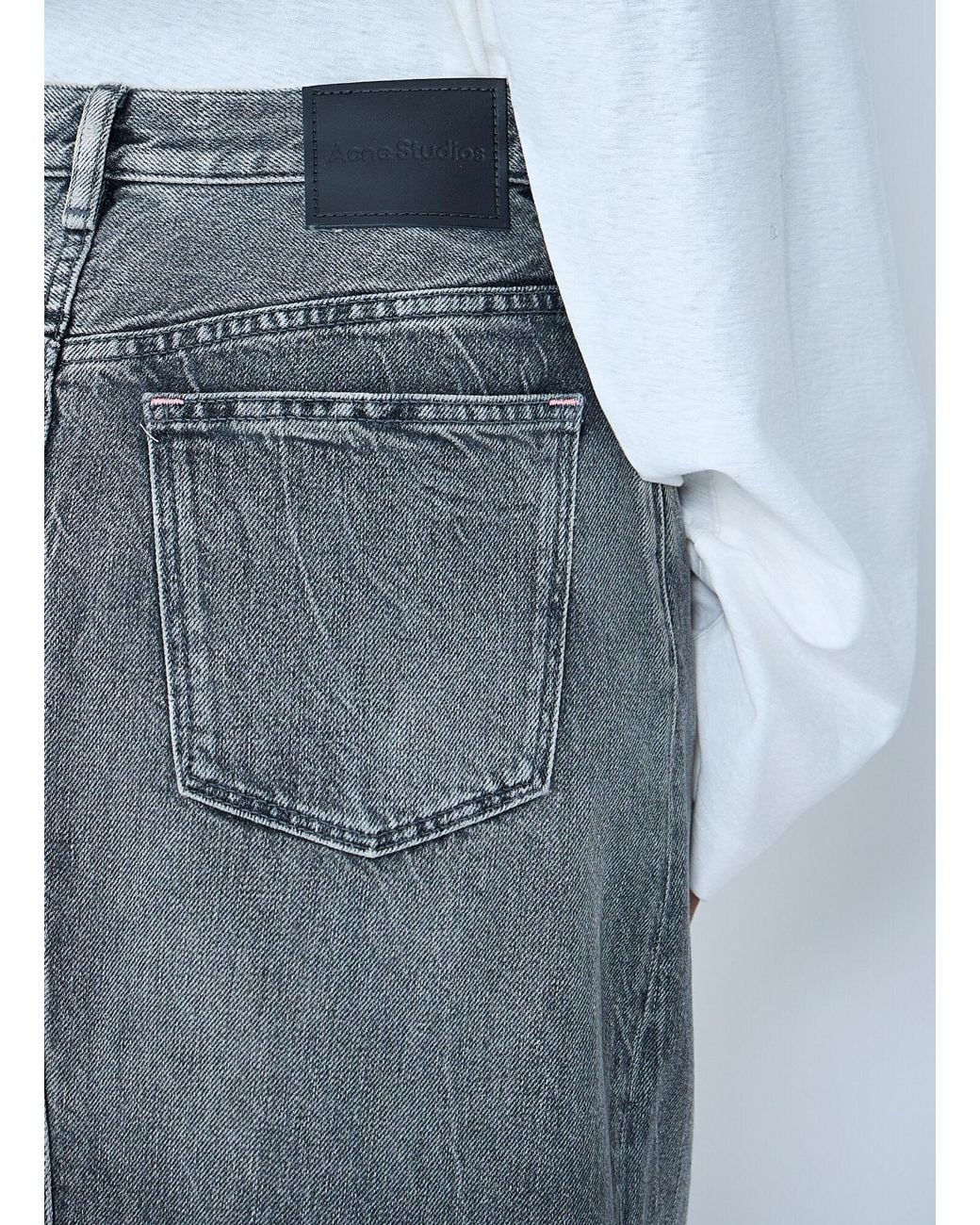 Acne Blue Denim Maxi Skirt