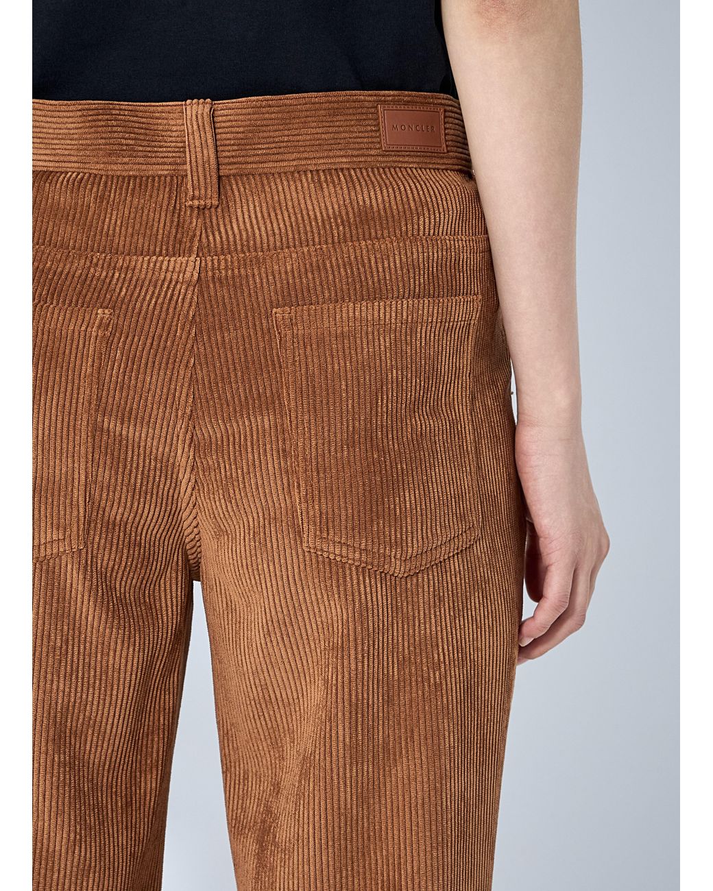 Moncler Brown Corduroy Flared Trousers