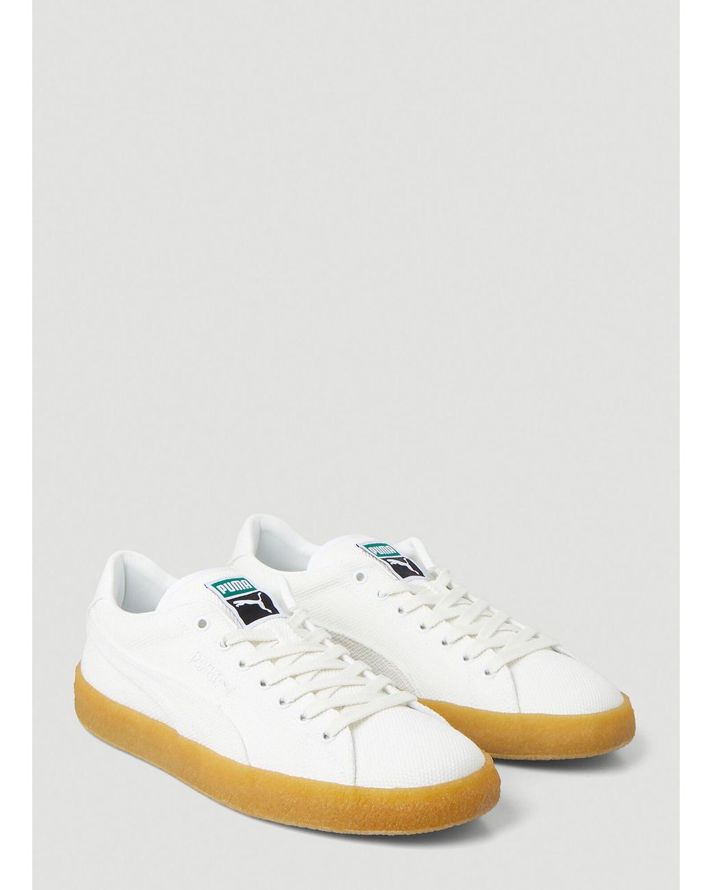 PUMA Crepe Canvas Sneakers in White for Men | Lyst