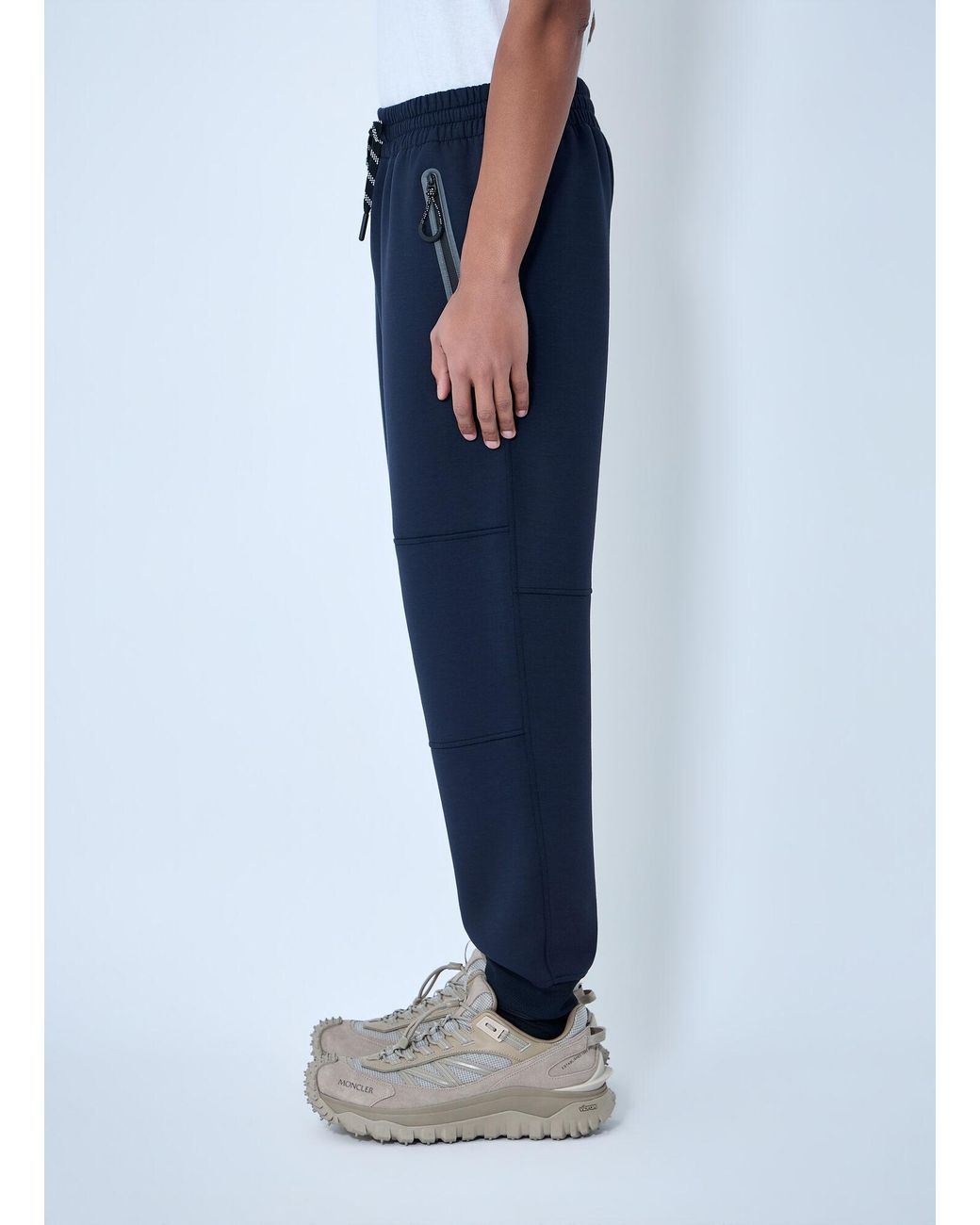 Moncler Blue Logo Motif Track Pants for men
