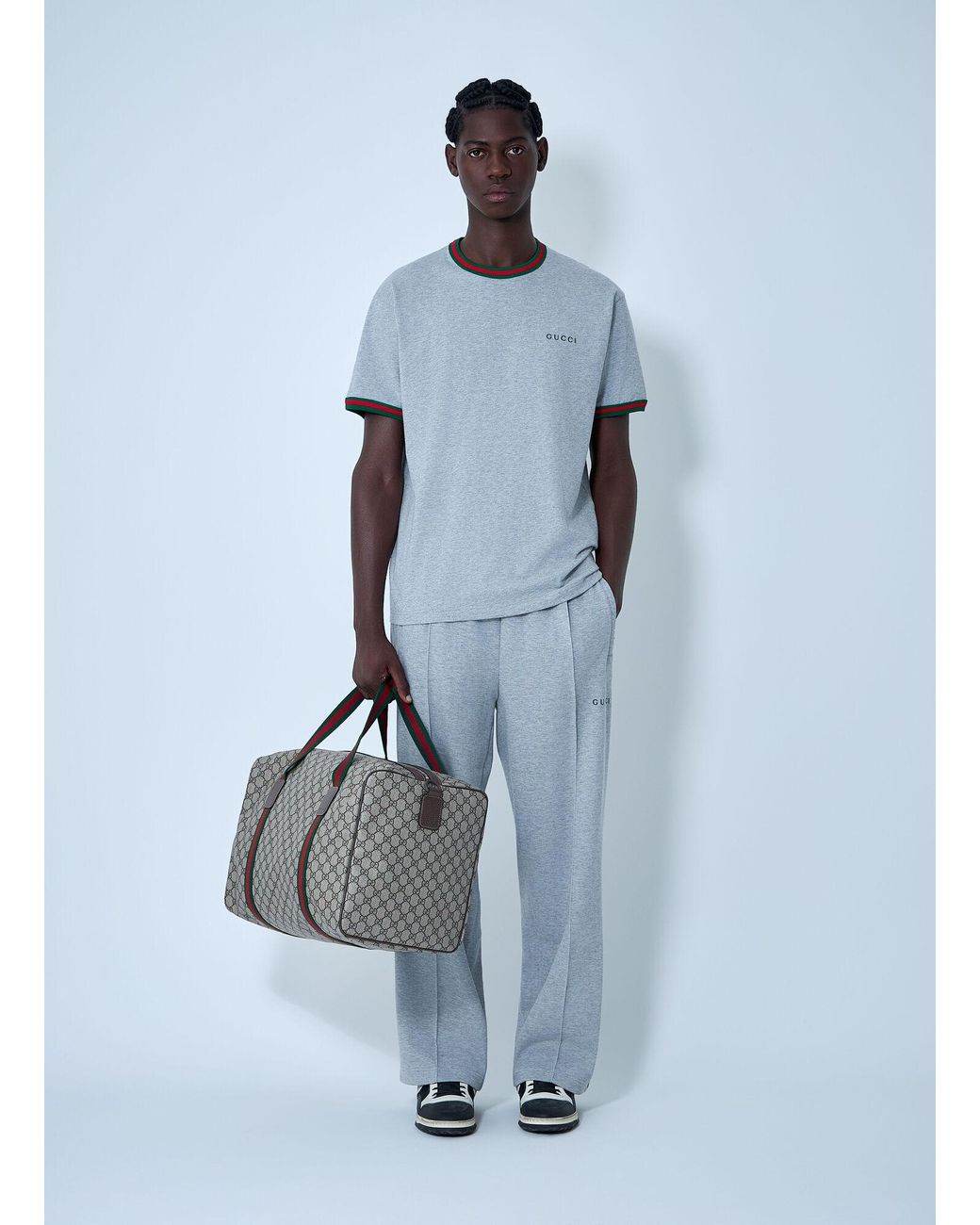 Gucci Blue Logo Motif Track Pants for men