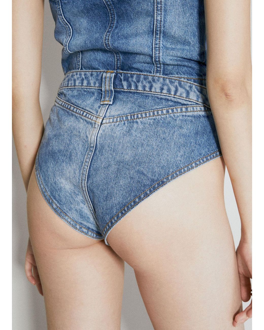 Guess Blue Micro Denim Shorts