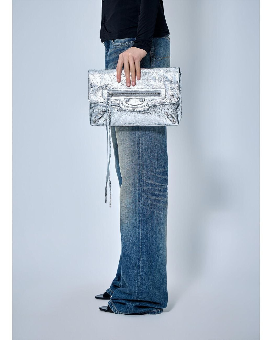 Balenciaga Blue Le City Clutch