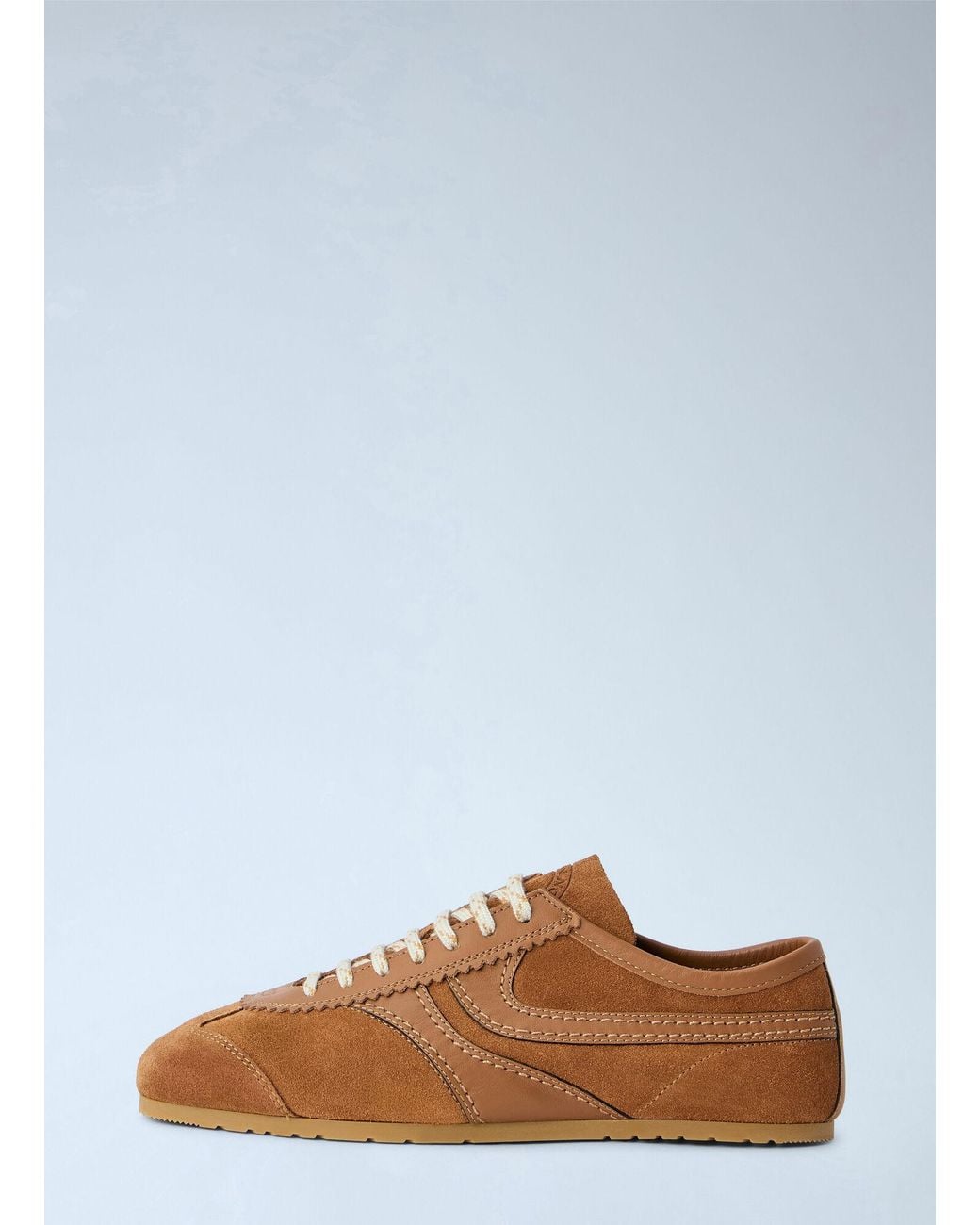 Dries Van Noten Brown Suede Panel Sneakers