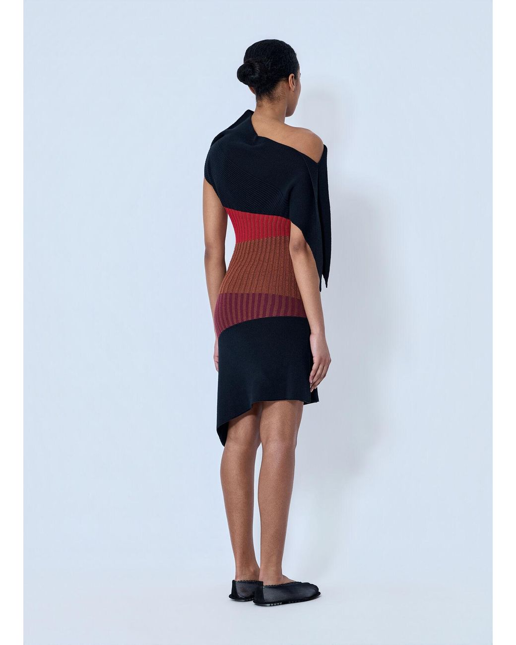 Kiko Kostadinov Red Lemoyne Knitted Dress