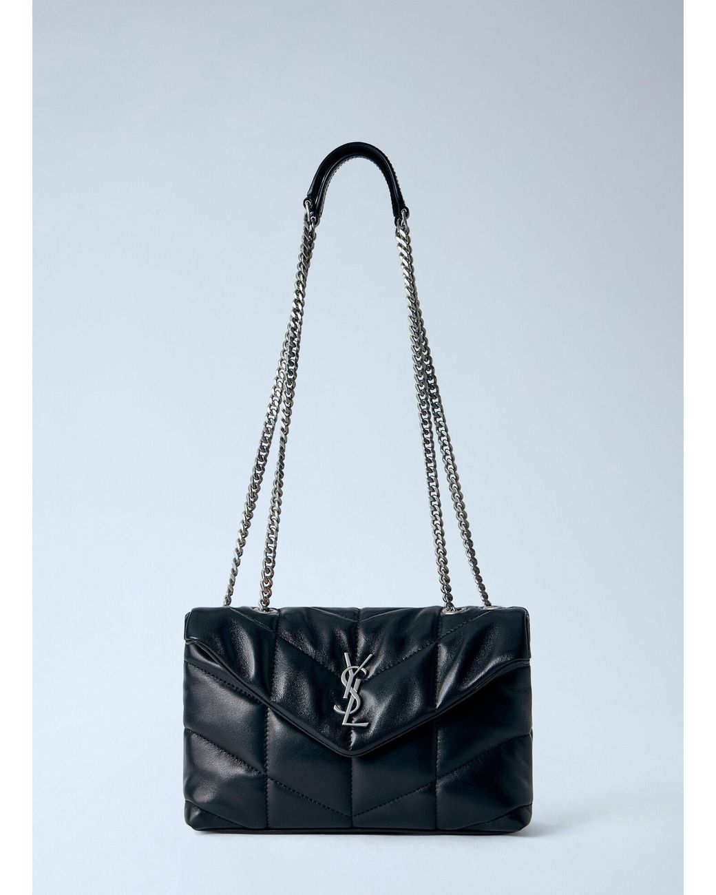 Saint Laurent Blue Toy Puffer Shoulder Bag