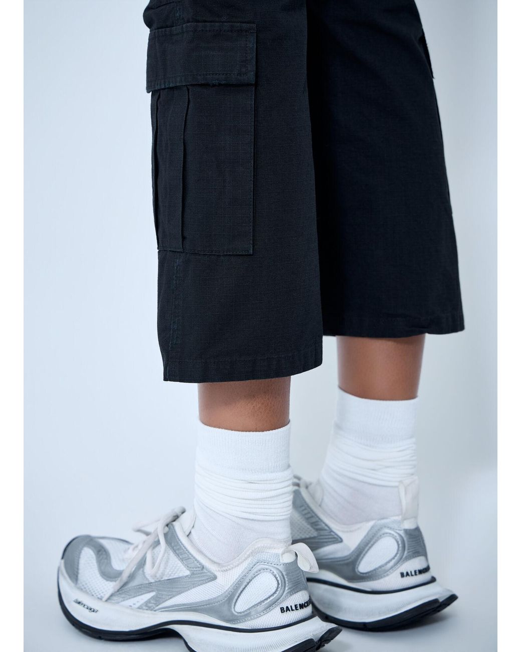 Balenciaga Blue Capri Cargo Pants