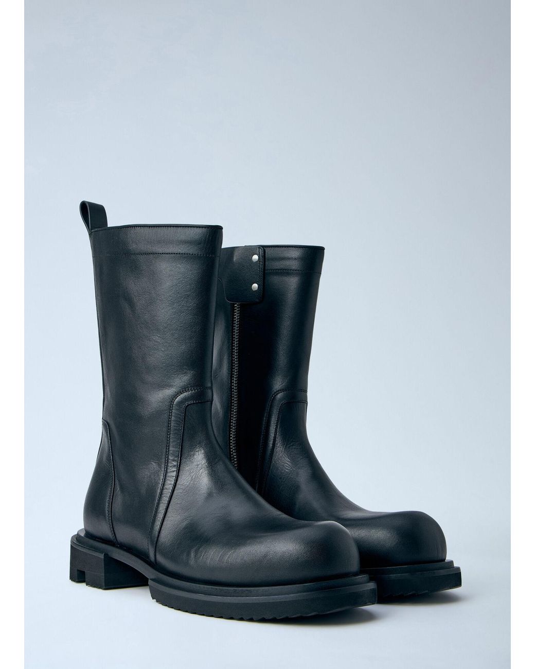 Rick Owens Blue Creeper Gabe Boots for men