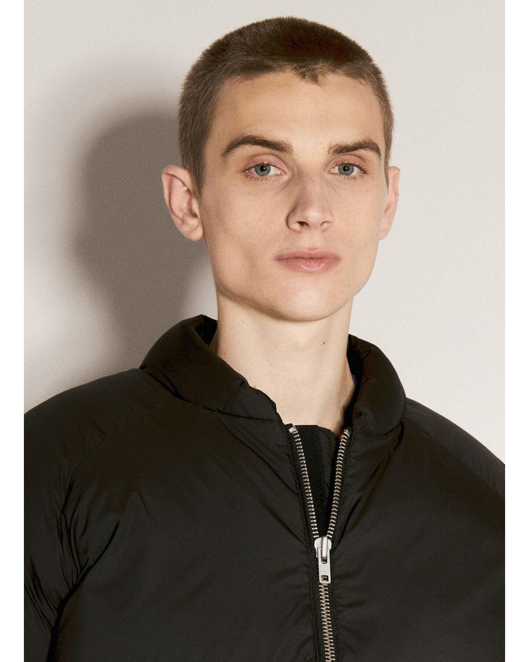 Entire studios Black Pillow Bomber Jacket for men