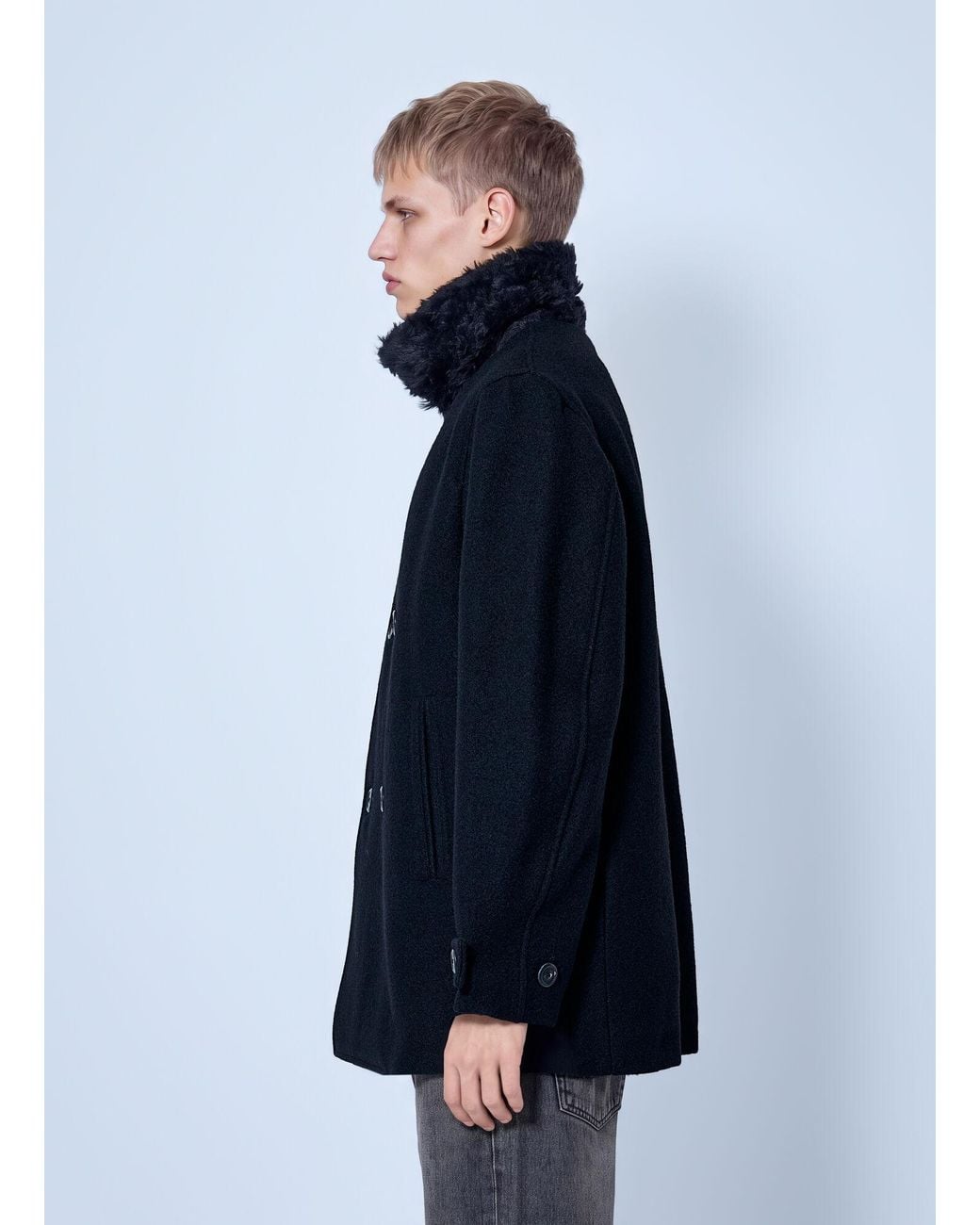Our Legacy Blue Wage Peacoat for men
