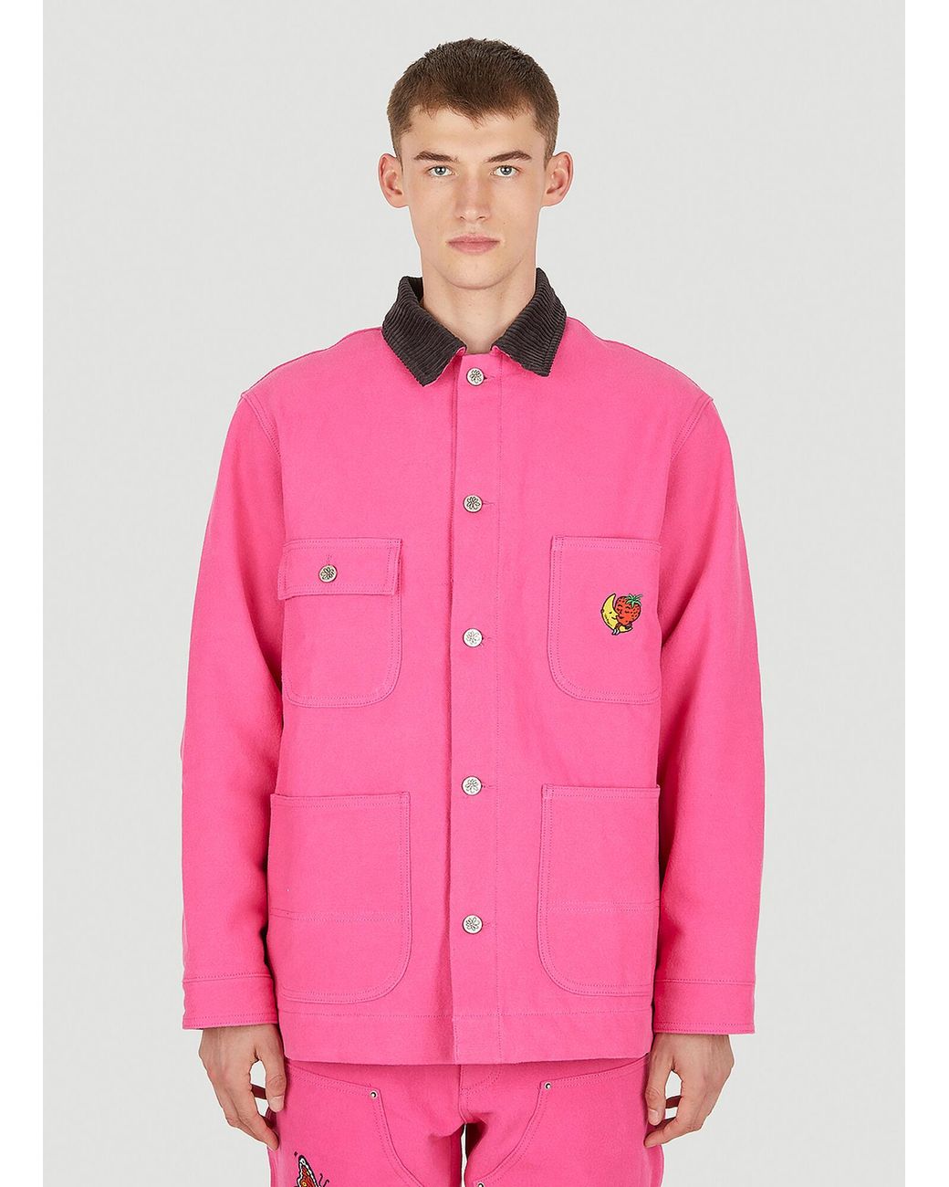 Sky High Farm Pink Workwear Canvas Chore Jacket