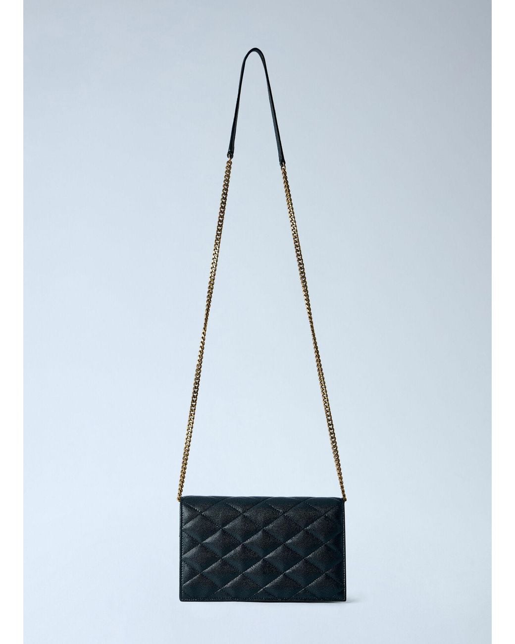 Saint Laurent Blue Paris Chain Wallet