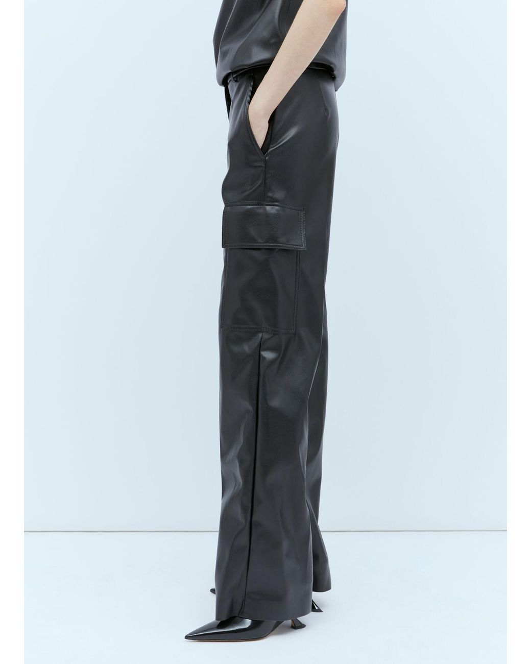 Stella McCartney Multicolor Cargo Vegan Leather Pants