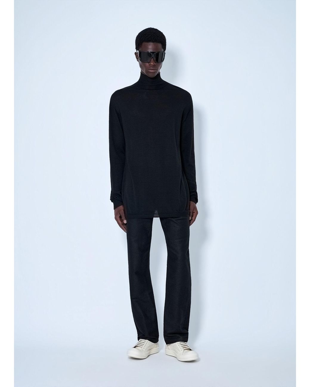 Rick Owens Blue Straight-Leg Denim Trousers for men