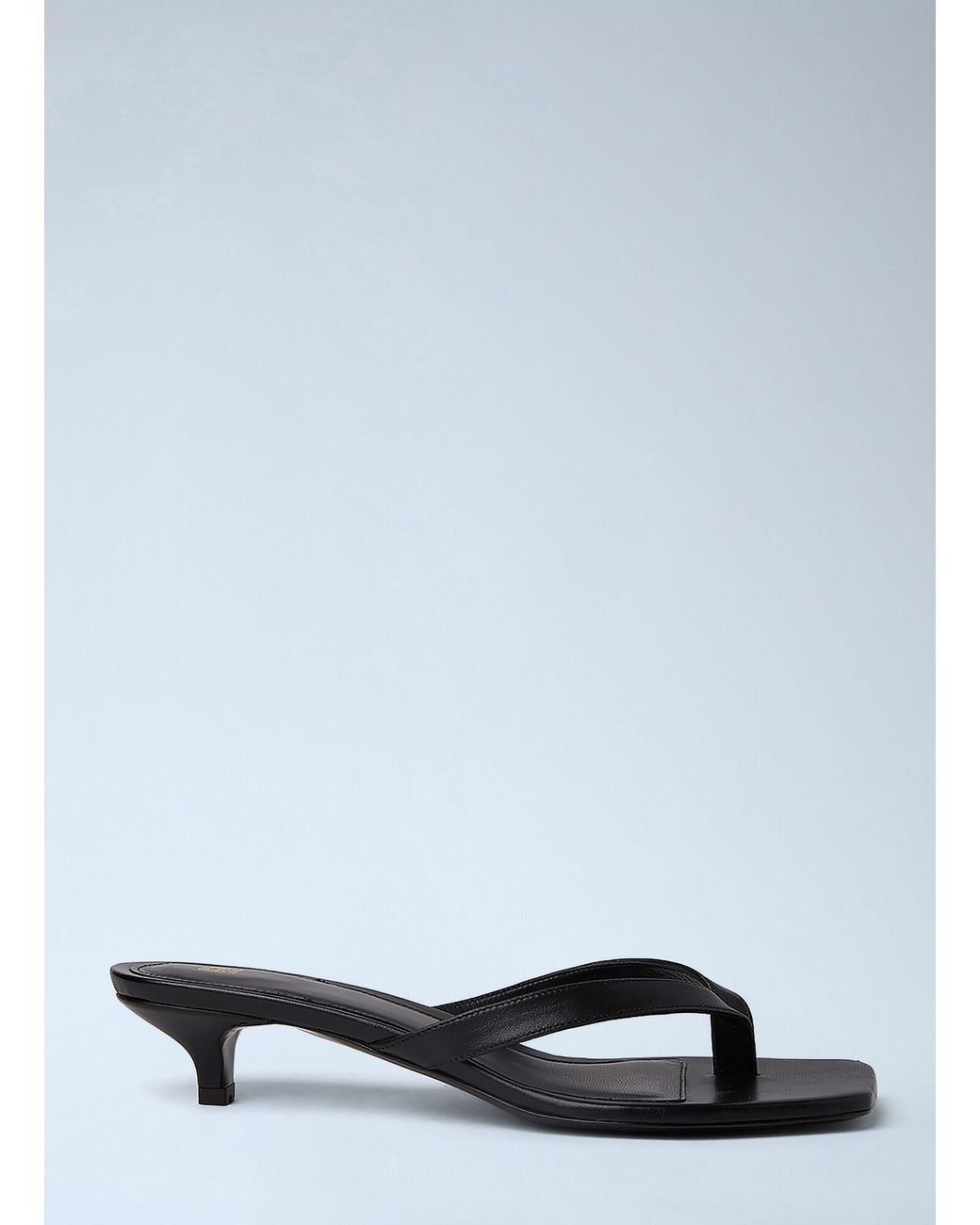 Totême White Flip Flop Kitten Heels