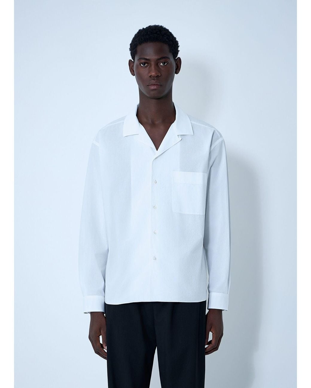The Row White Elijas Shirt for men