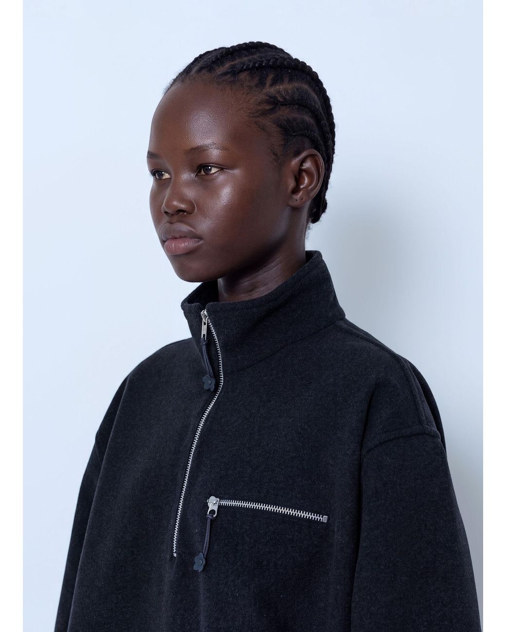 CECILIE BAHNSEN Blue Cbfrederik Half-Zip Jacket