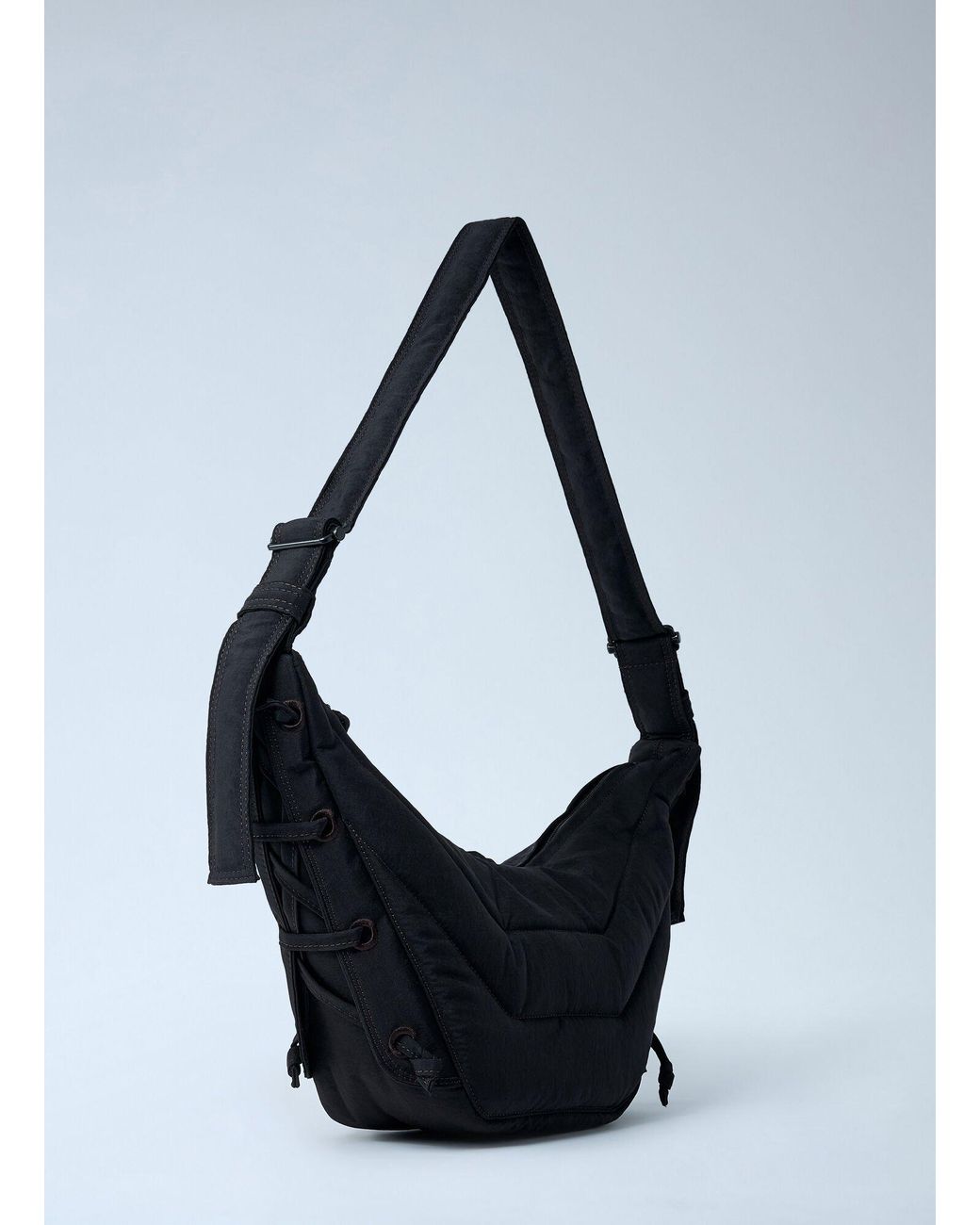 Lemaire Black Small Soft Game Shoulder Bag