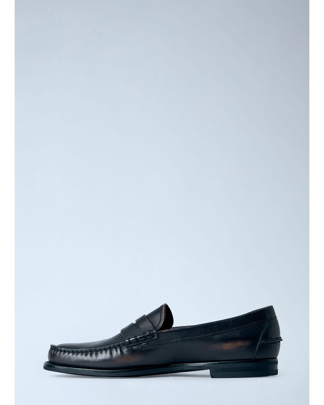 Prada Multicolor Antiqued Leather Loafers for men