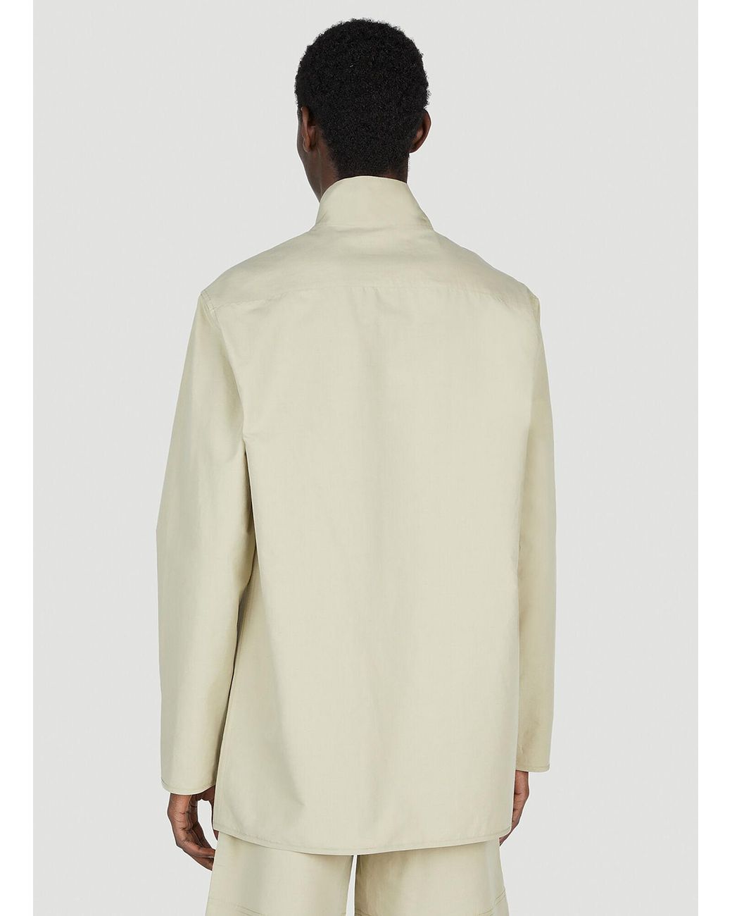 Diomene Natural Embroidered Jacket for men