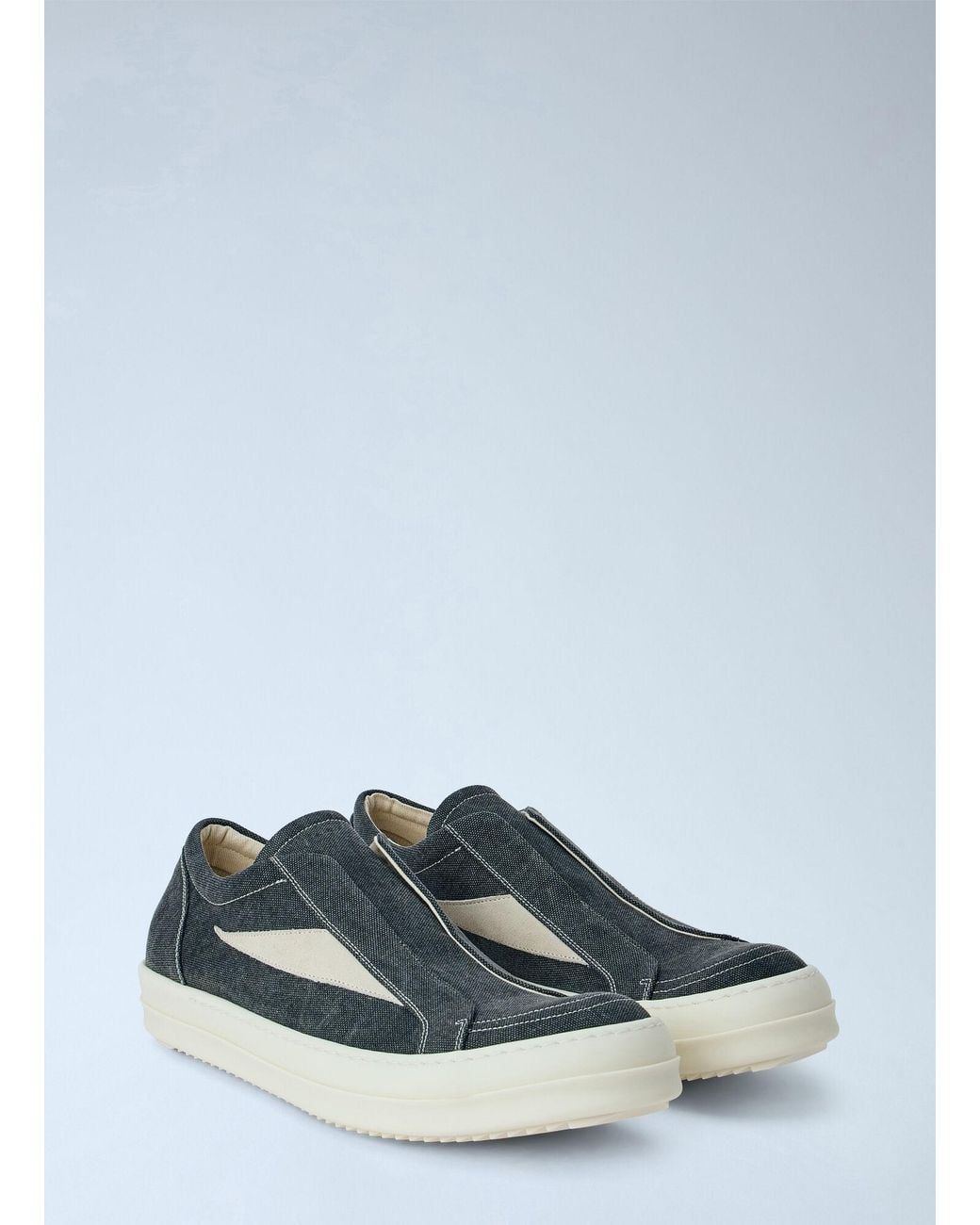 Rick Owens Blue Laceless Vintage Sneakers for men