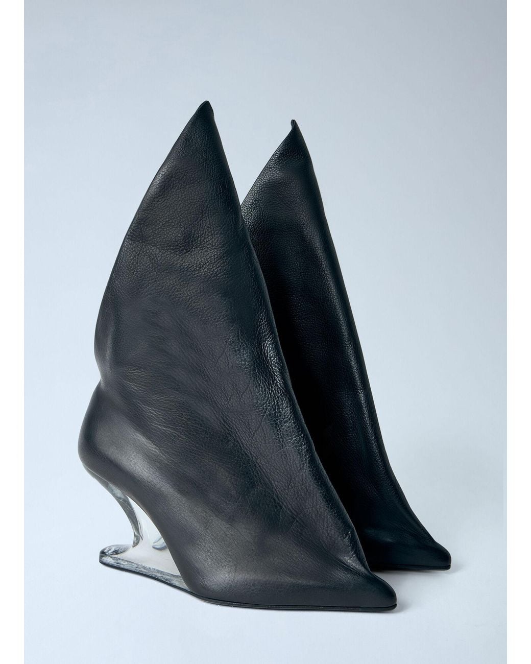 Rick Owens Blue Strutter Taco 8 Heeled Boots