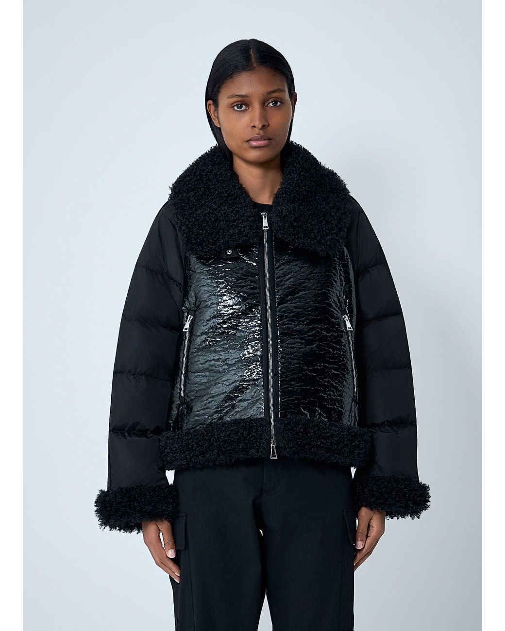 Moncler Blue Short Down Jacket