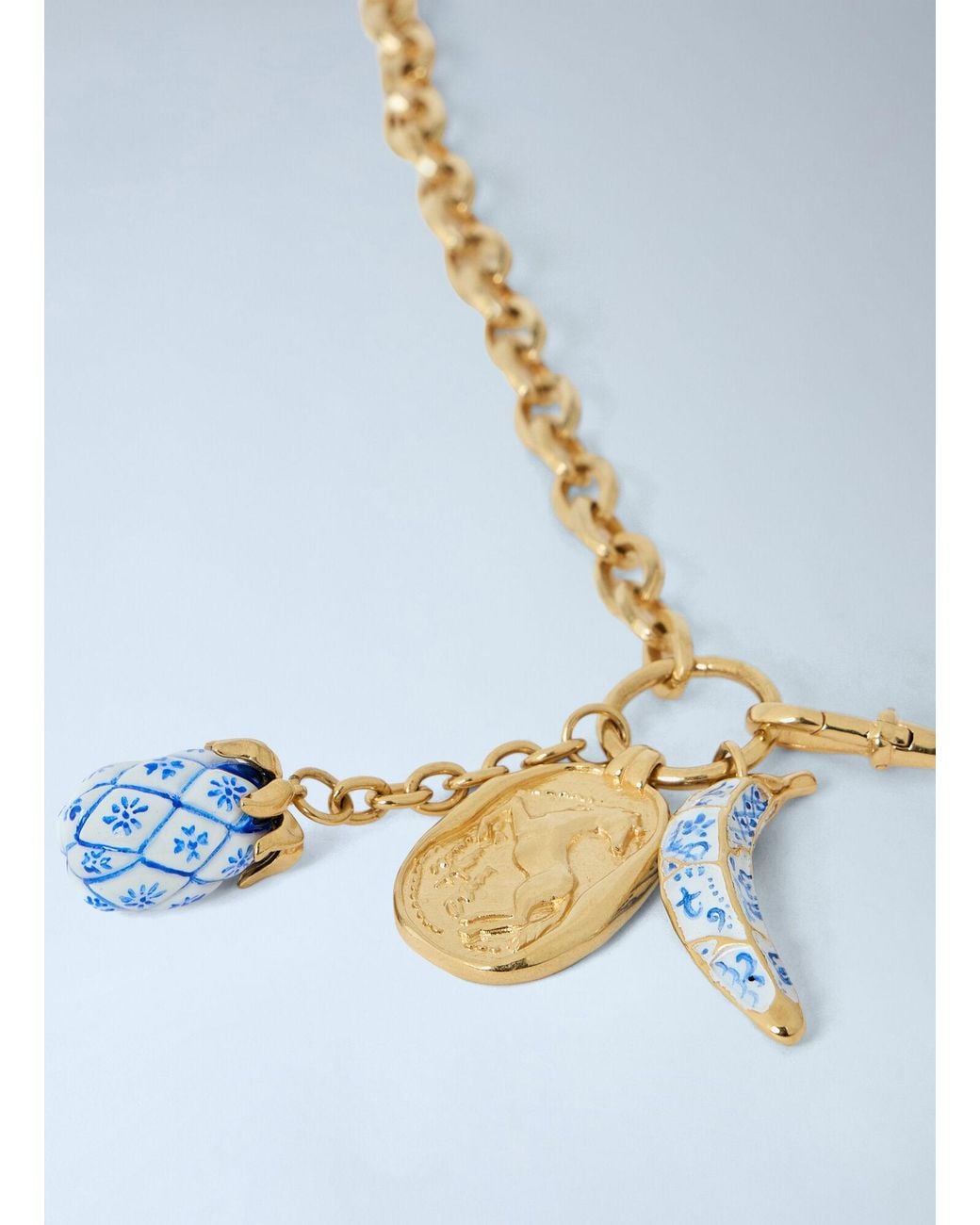 Chloé Blue Bloomcraft Pendant Necklace