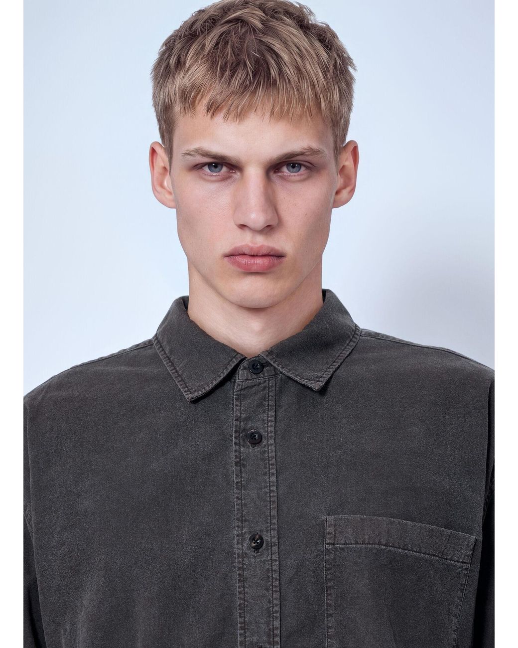 The Row Gray Sadel Shirt for men
