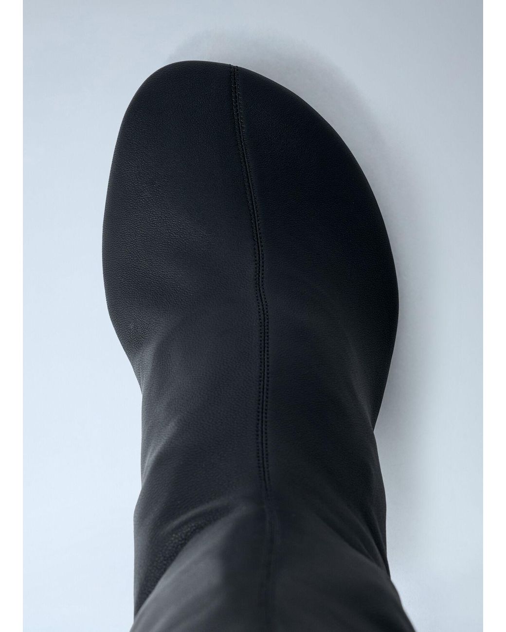 Acne Blue Knee-High Leather Boots