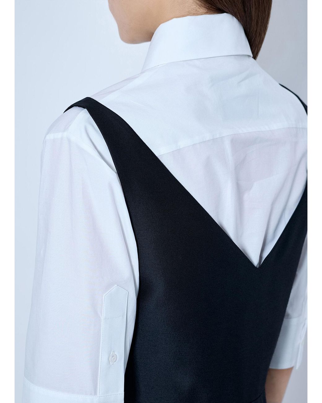 Balenciaga Blue Hybrid Shirt Dress