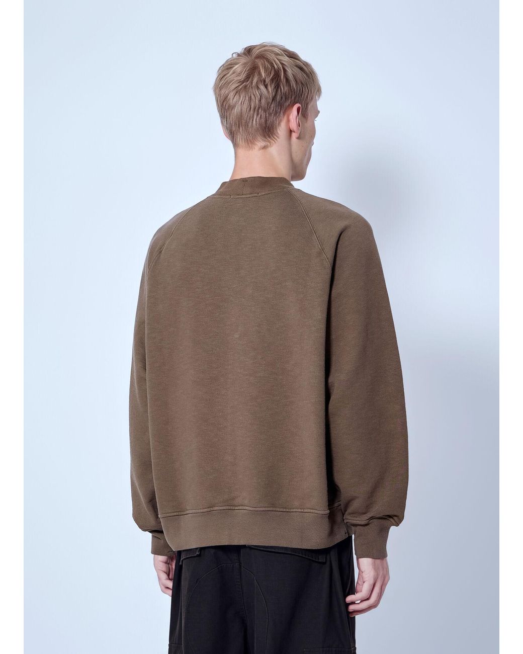 Stone Island Brown Sweatshirt With Logo Patch for men