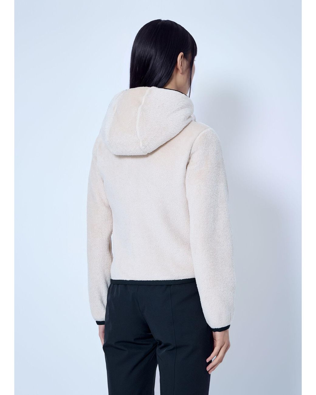 Moncler White Polartec Padded Zip-Up Hoodie