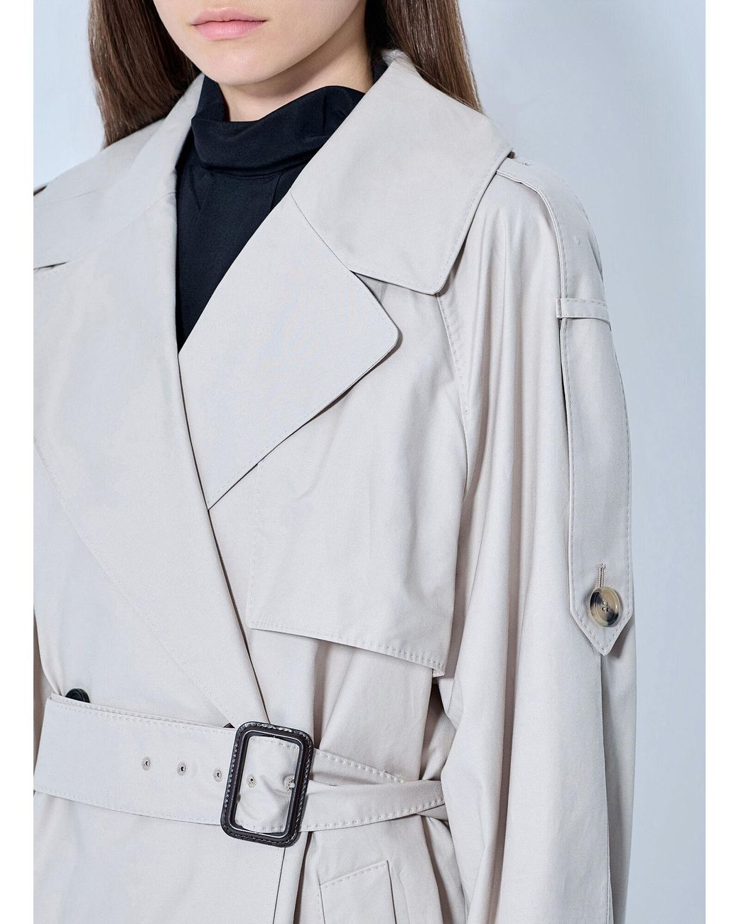 Max Mara Blue Classic Trench Coat