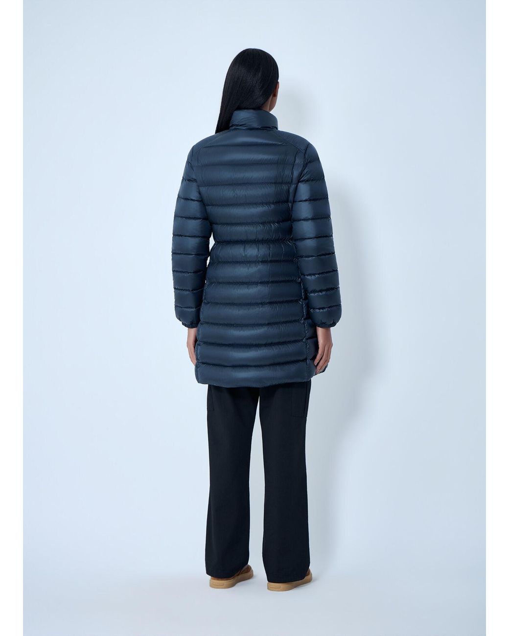 Moncler Blue Genet Long Coat