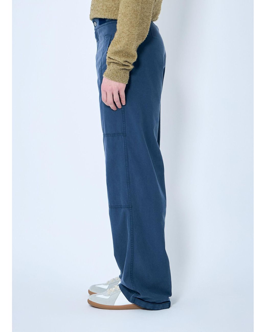 MM6 by Maison Margiela Blue Lightweight Cargo Pants for men