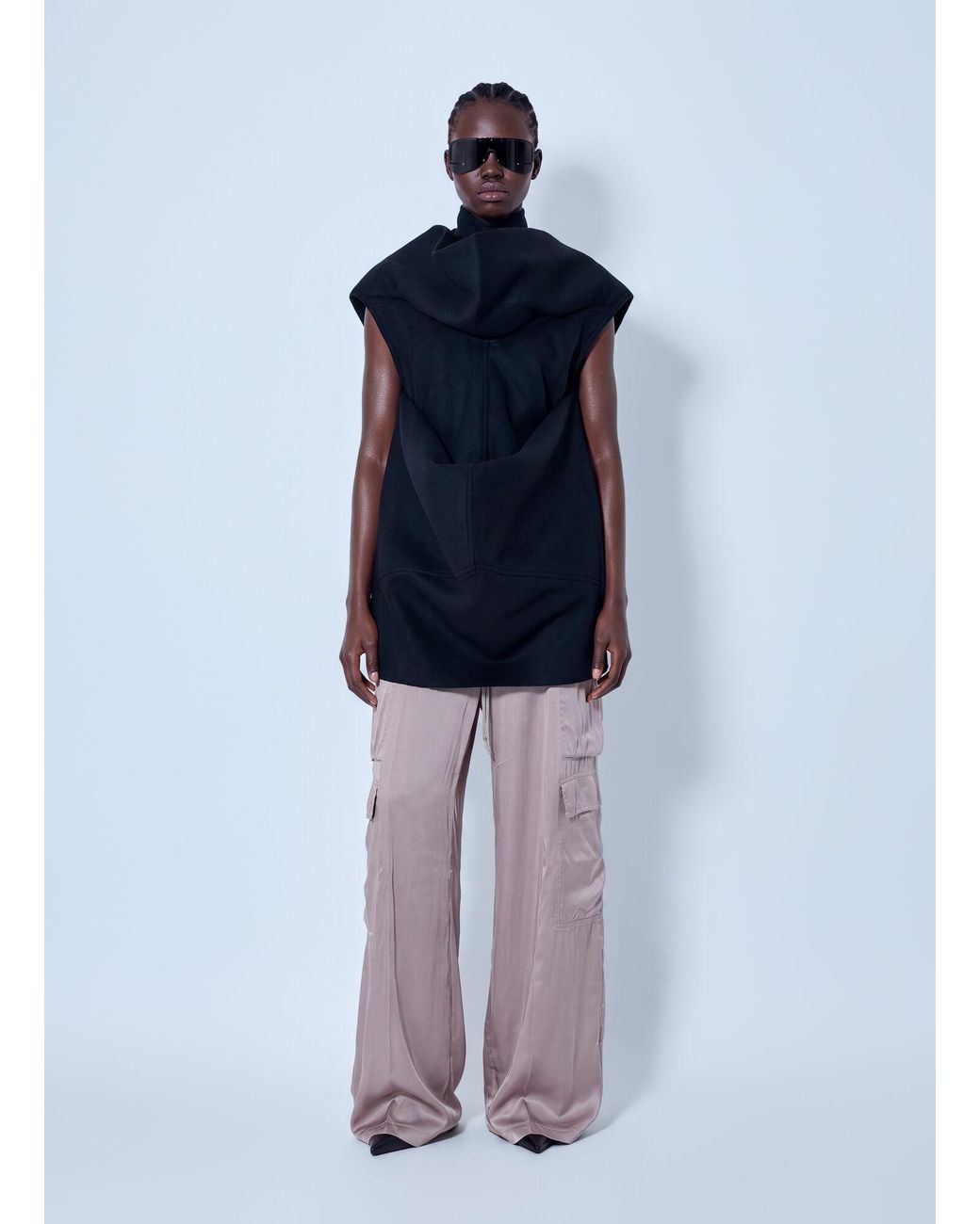 Rick Owens Blue Pelican Tunic Top
