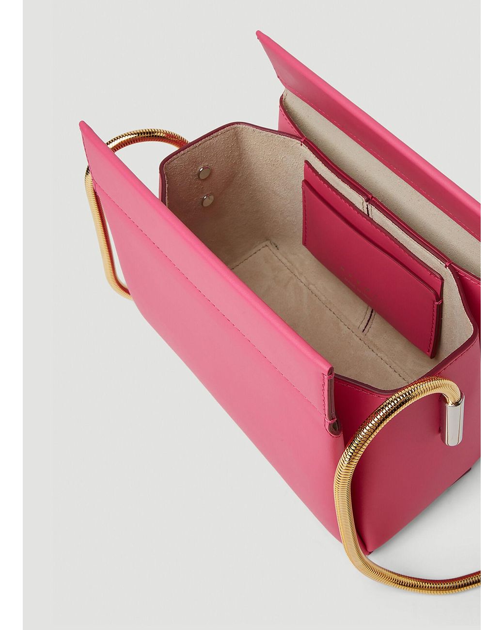 Marni Pink Toggle Small Shoulder Bag