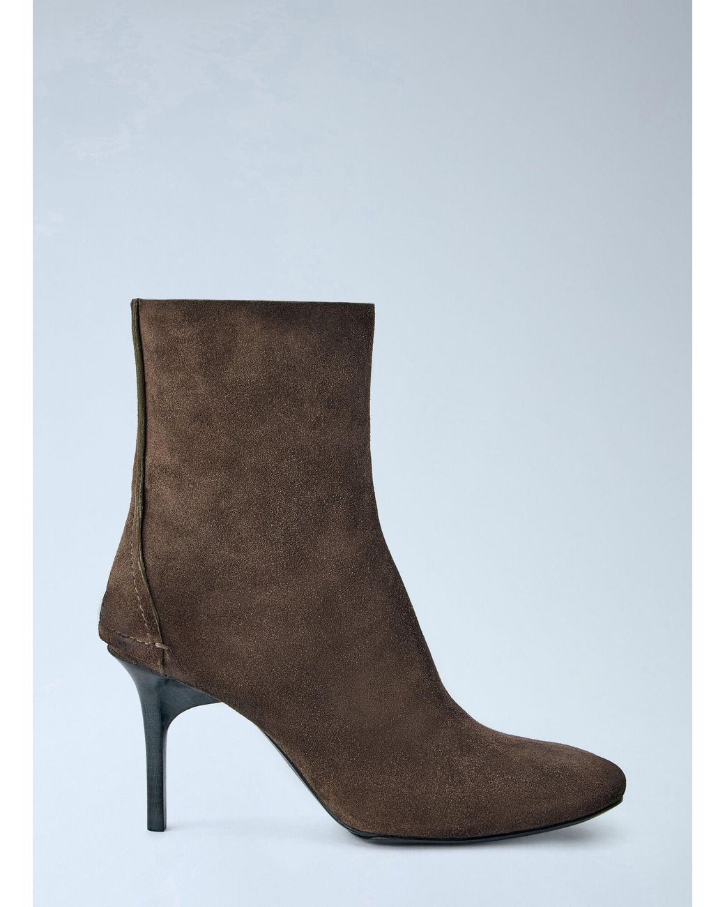 CAPASA MILANO Brown Pointed-toe Suede Ankle Boots
