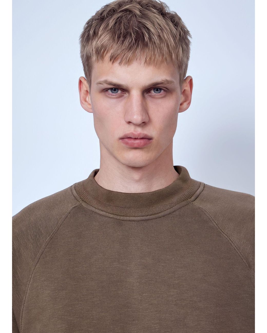 Stone Island Brown Sweatshirt With Logo Patch for men