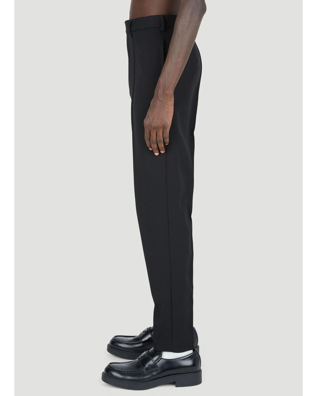 Prada Black Gabardine Pants for men