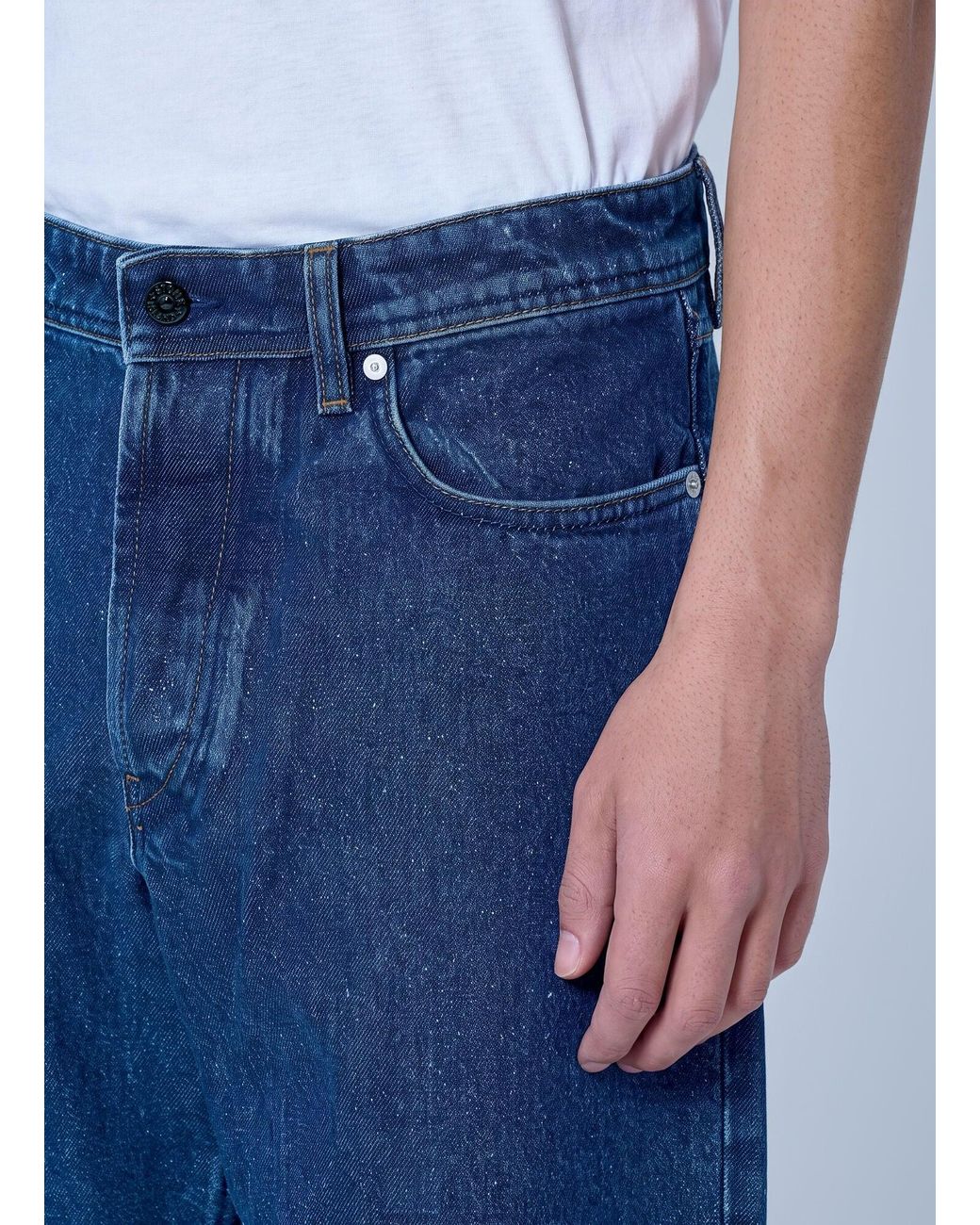 Stone Island Blue Five-pocket Straight-leg Jeans for men