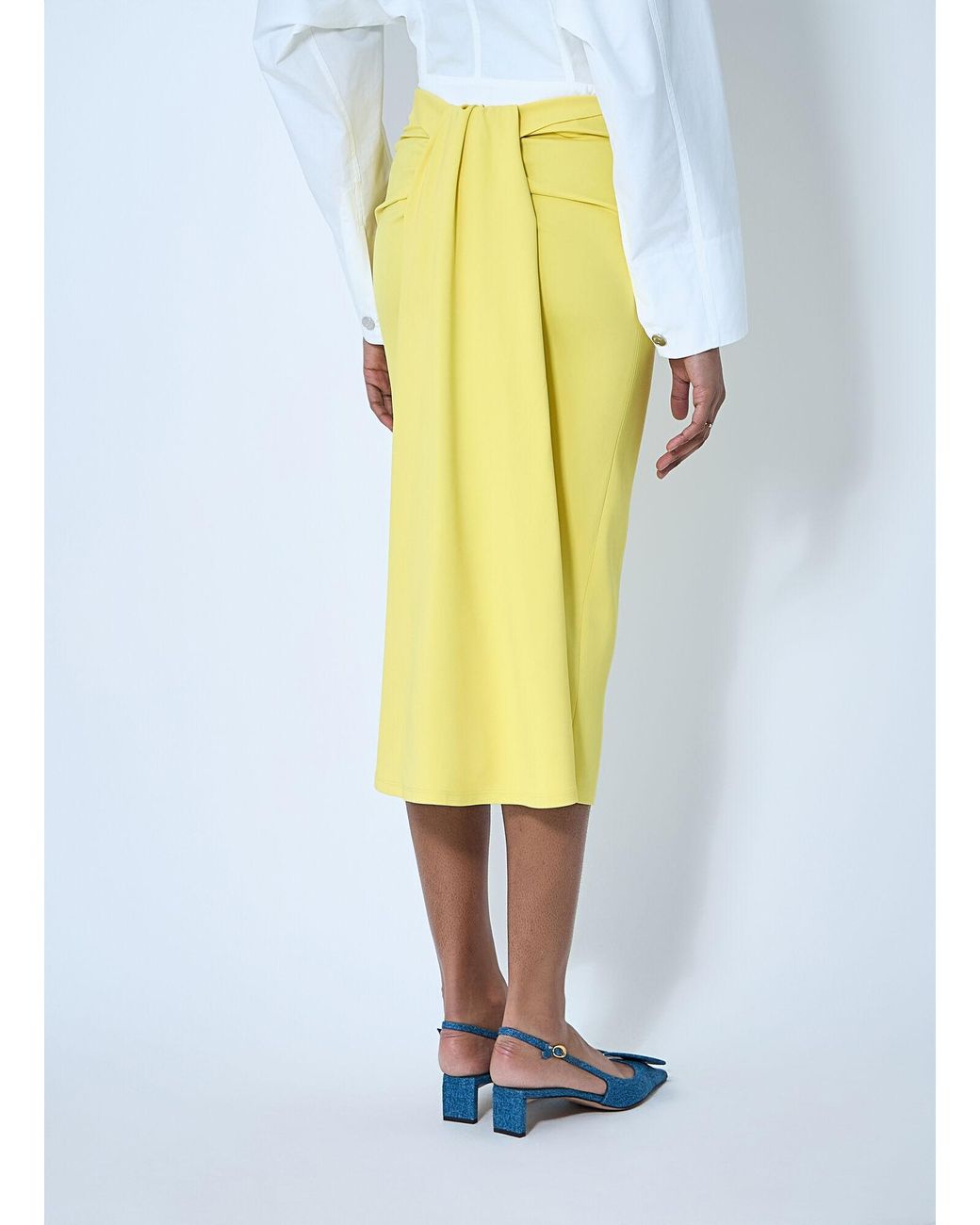 Jacquemus La Jupe Sablier Skirt in Yellow | Lyst UK