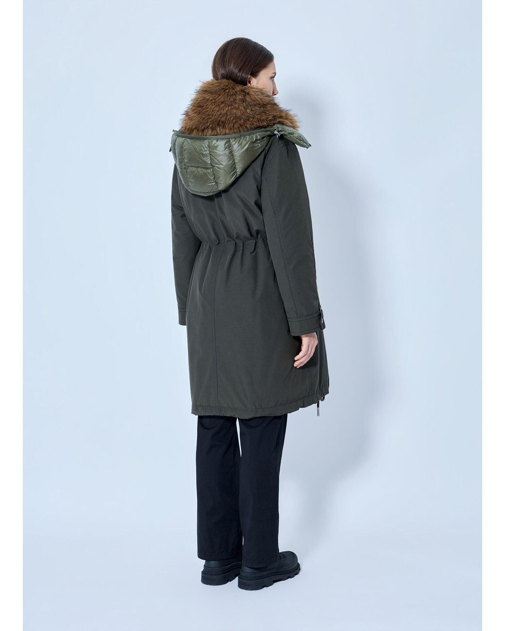 Moncler Blue Halicte Long Parka