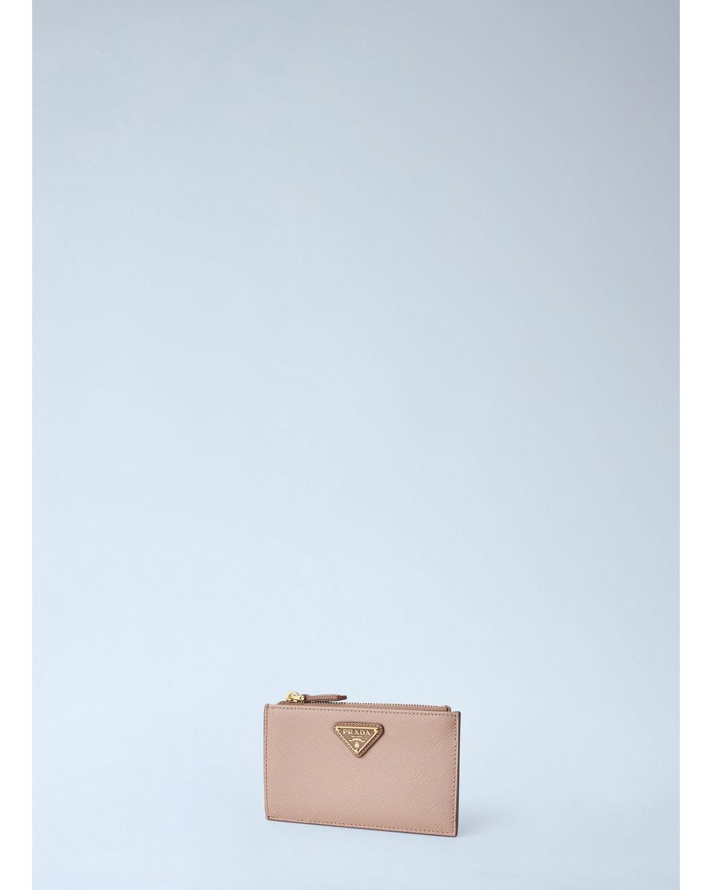 Prada Blue Saffiano Card Holder